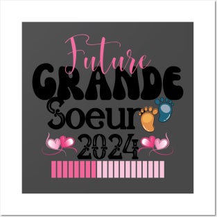 Enfant Future Grande Soeur 2024 En Cours Annonce Grossesse Surprise Posters and Art